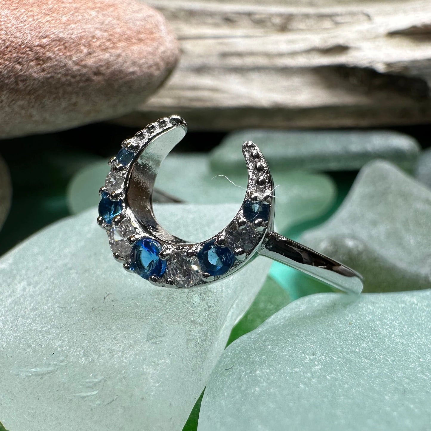 Crescent Moon Ring — view 3