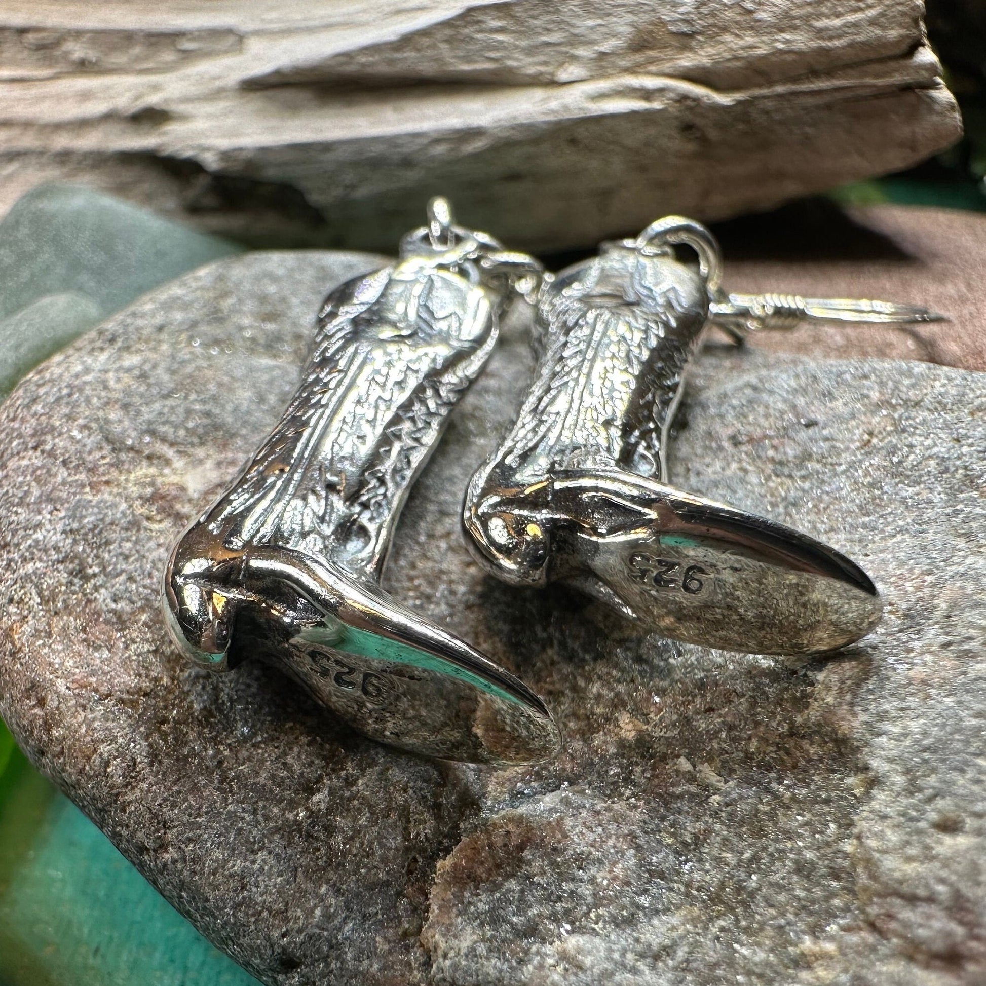 Cowboy Boot Earrings, Horseback Rider Earrings, Horse Jewelry, Equestrian Earrings, Rodeo Gift, Cowgirl Jewelry, Yellowstone Gift, Wife Gift