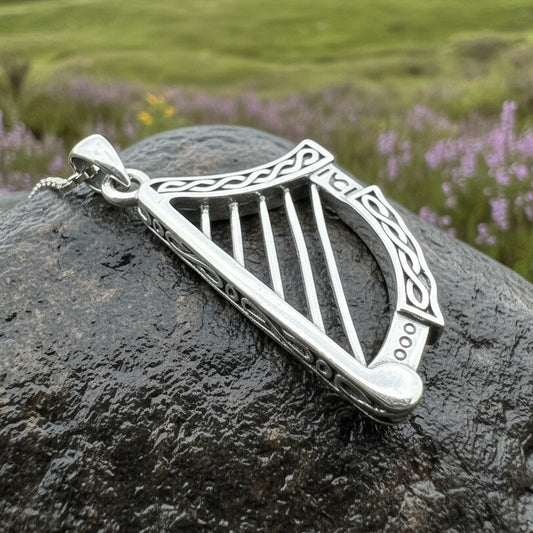 Irish Harp Necklace