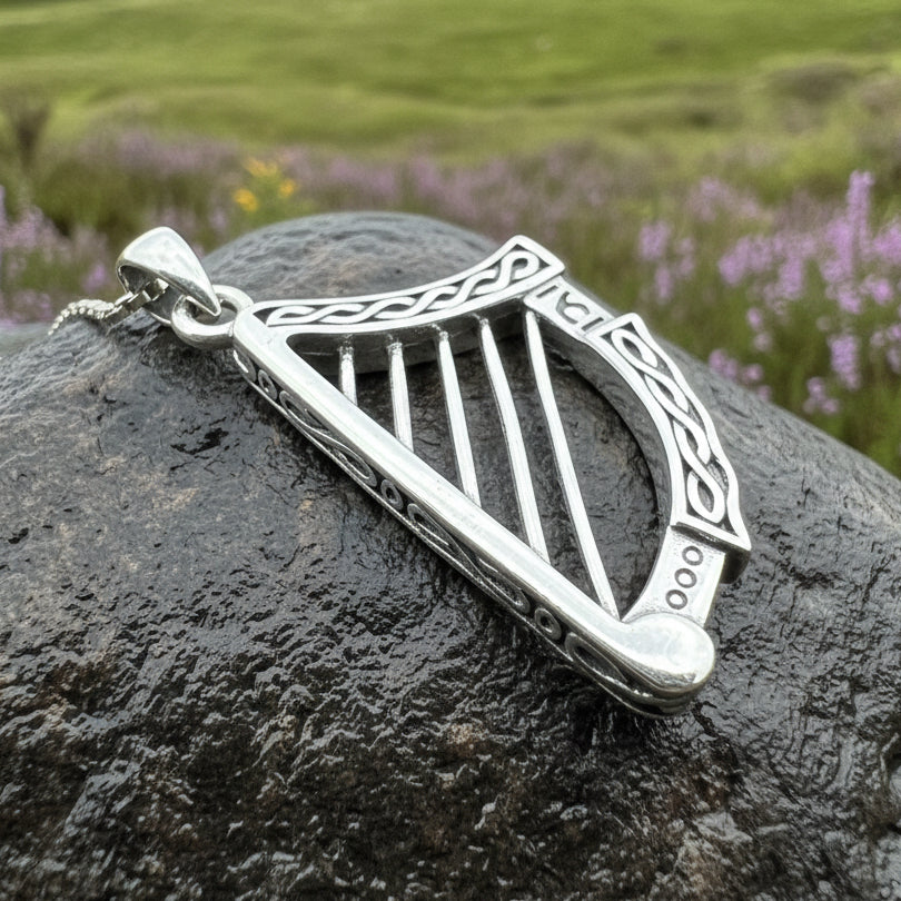 Irish Harp Necklace