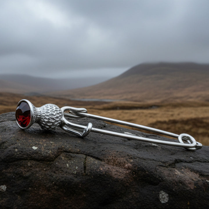 Thistle Kilt Pin, Celtic Jewelry, Scotland Jewelry, Mom Gift, Anniversary Gift, Scotland Brooch, Wiccan Jewelry, Tartan Pin, Shawl Pin
