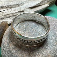 Load image into Gallery viewer, Celtic Ring, Irish Gaelic Ring, Soulmate Ring, Ireland Ring, Irish Ring, Promise Ring, Anniversary Gift, Silver Wedding Band, Mo Anam Cara
