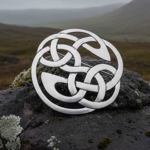 Celtic Knot Brooch, Celtic Pin, Irish Jewelry, Scotland Jewelry, Love Knot Jewelry, Mom Gift, Wife Gift, Ireland Pin, Outlander Jewelry