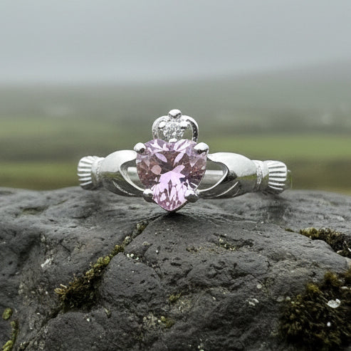 Pink Claddagh Ring