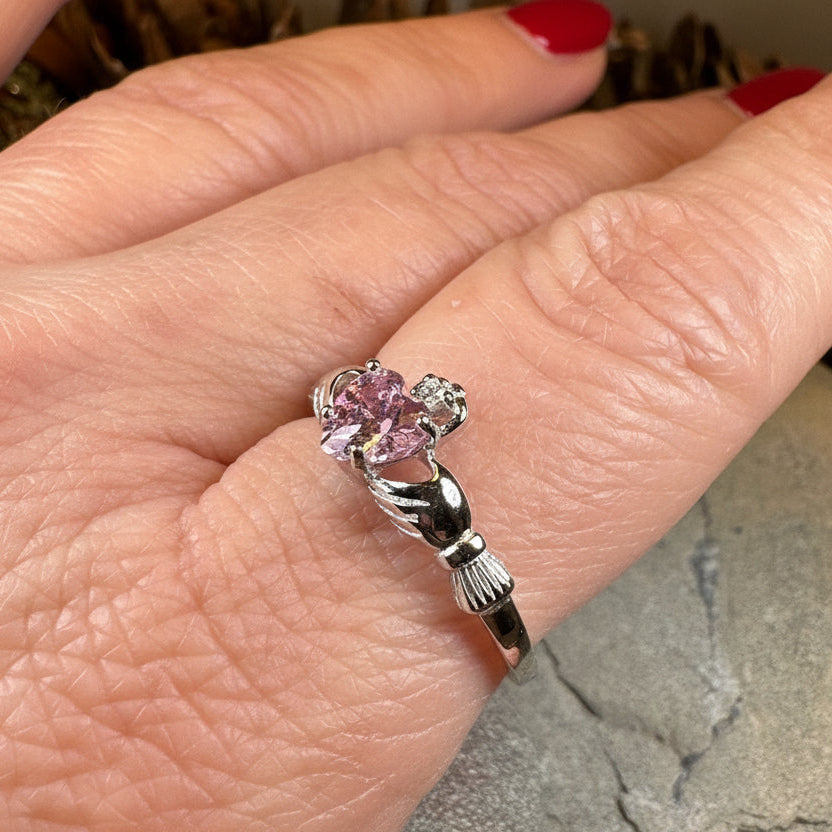Pink Claddagh Ring