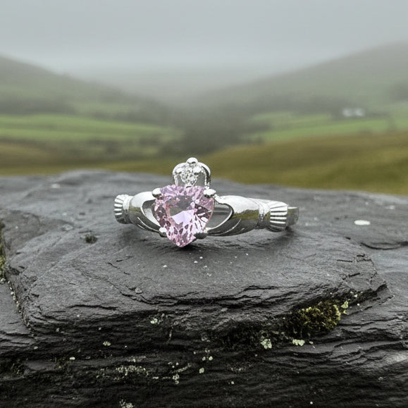 Pink Claddagh Ring