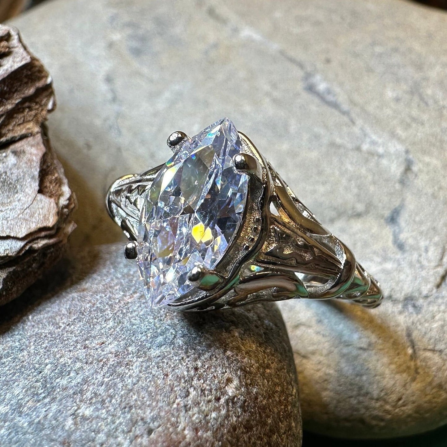 Celtic Engagement Ring, Celtic Jewelry, Irish Promise Ring, Irish Ring, Irish Dance Gift, Anniversary Gift, Vintage Bridal Ring