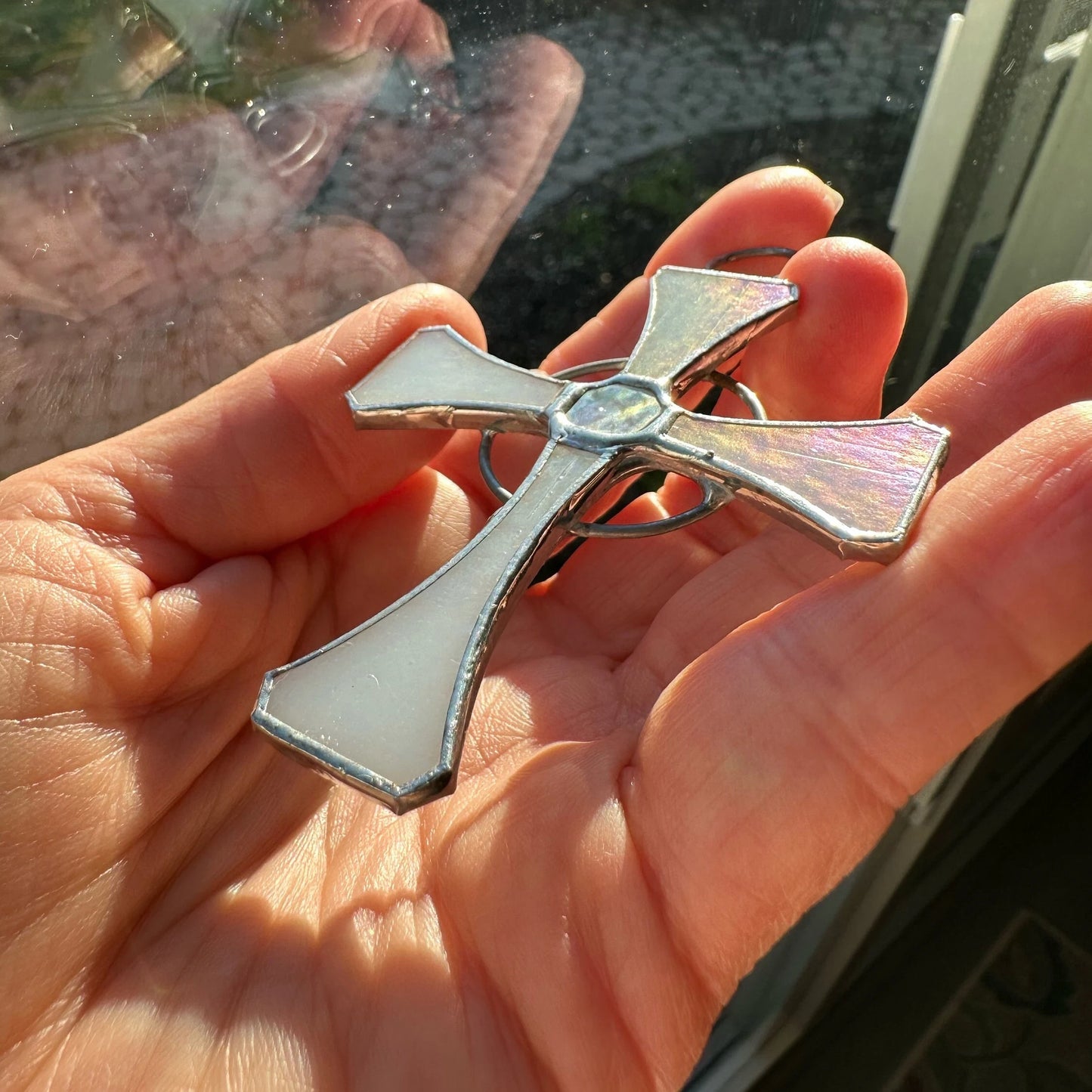 Celtic Cross Stained Glass Gift — view 5