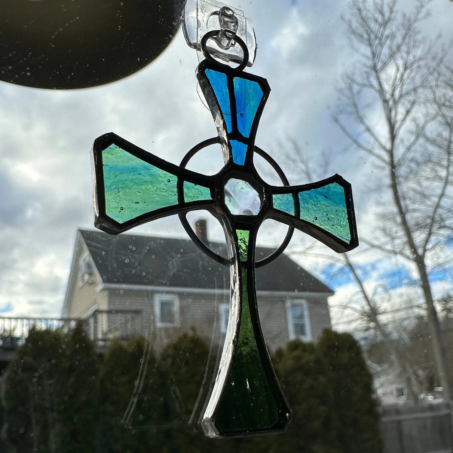 Celtic Cross Stained Glass Gift — view 8