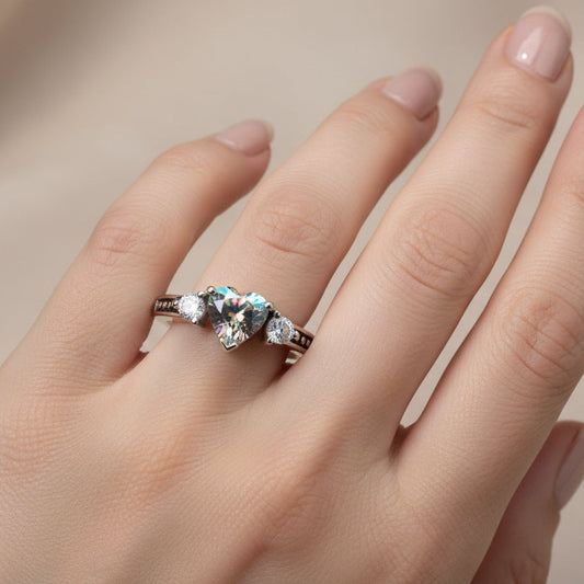 Mystic Topaz Heart Ring — view 7