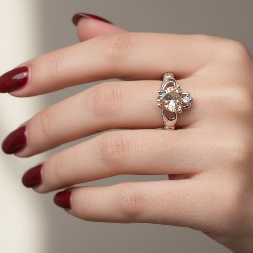 Claddagh Ring, Celtic Jewelry, Irish Engagement Ring, Bridal Jewelry, Ireland Gift, Heart Ring, Anniversary Gift, Girlfriend Gift, Wife Gift