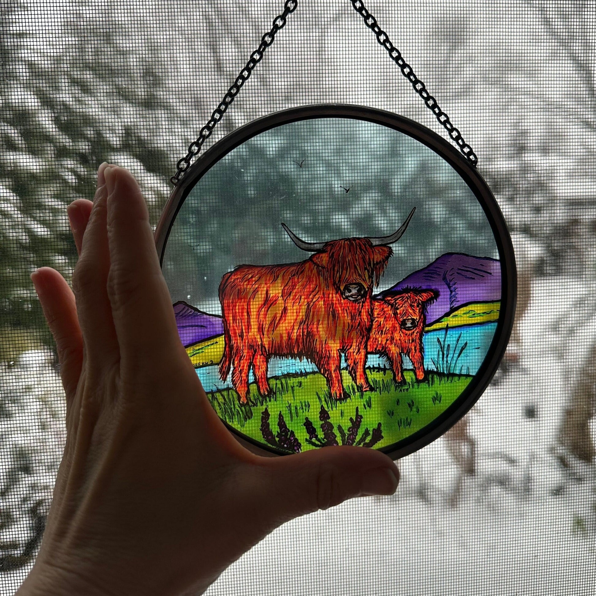 Scottish Highland Cow Suncatcher — view 6