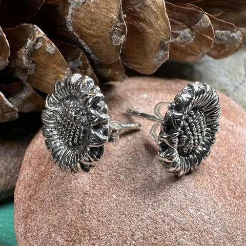 Load image into Gallery viewer, Sunflower Earrings, Flower Jewelry, Tuscany Sunflower Jewelry, Nature Jewelry, Graduation Gift, Summer Stud Earrings, Autumn Gift, Italy

