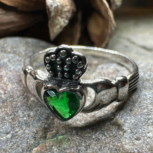 Claddagh Ring, Celtic Jewelry, Silver Irish Ring, Celtic Knot Jewelry, Ireland Ring, Irish Dance Gift, Anniversary Gift, Ladies Promise Ring