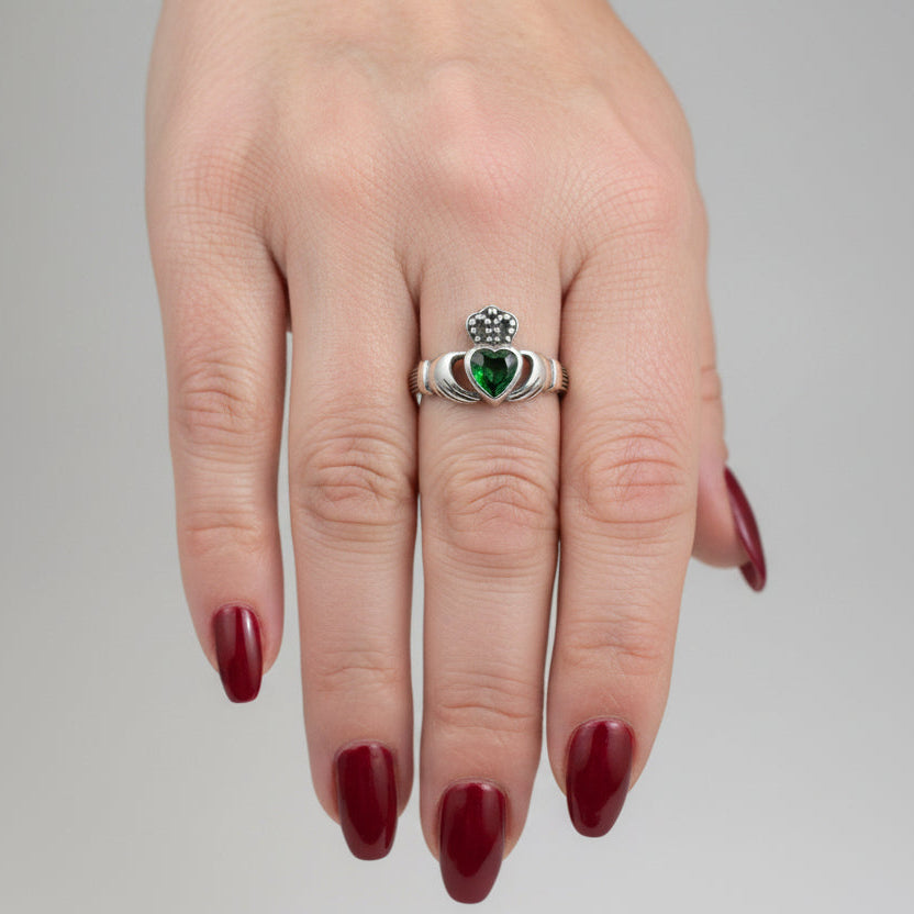 Claddagh Ring, Celtic Jewelry, Silver Irish Ring, Celtic Knot Jewelry, Ireland Ring, Irish Dance Gift, Anniversary Gift, Ladies Promise Ring