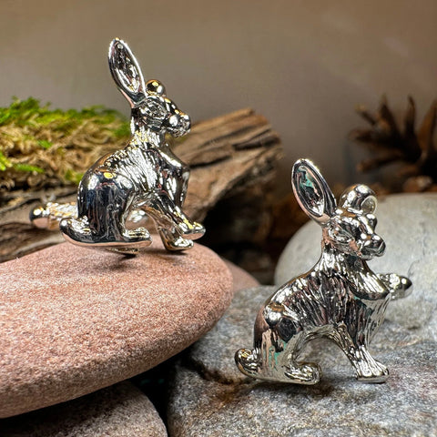 Load image into Gallery viewer, Rabbit Cufflinks for Men
