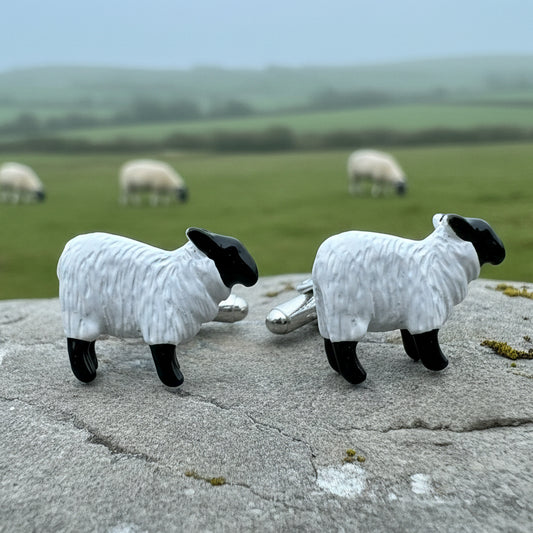 Sheep Cuff Links, Scotland Jewelry, Men's Irish Jewelry, Ireland Jewelry Gift, Groom Gift, Boyfriend Gift, Husband Gift, Scottish Cufflinks