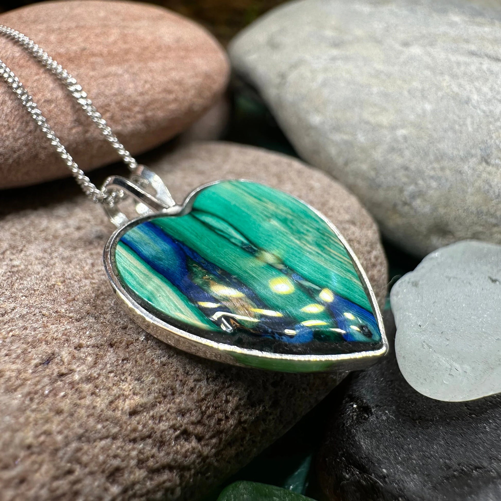 Scottish Heathergems Heart Necklace - Handmade in Scotland — view 14