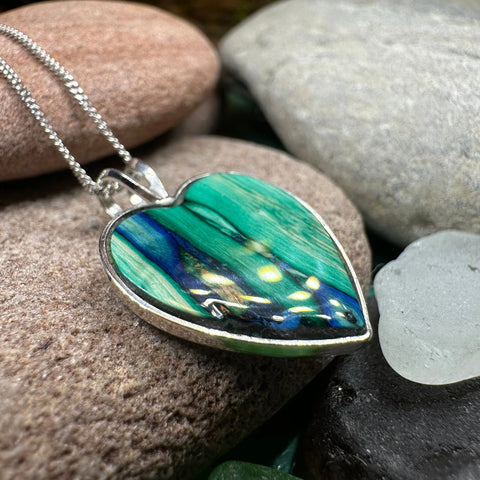 Load image into Gallery viewer, Scottish Heathergems Heart Necklace - Handmade in Scotland
