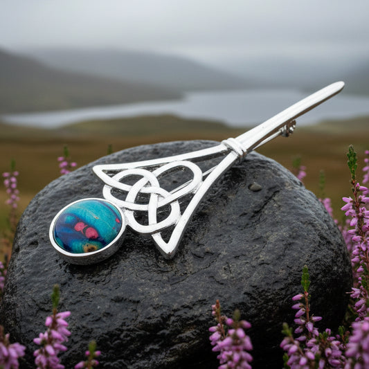 Heathergems Celtic Kilt Pin - Handmade in Scotland