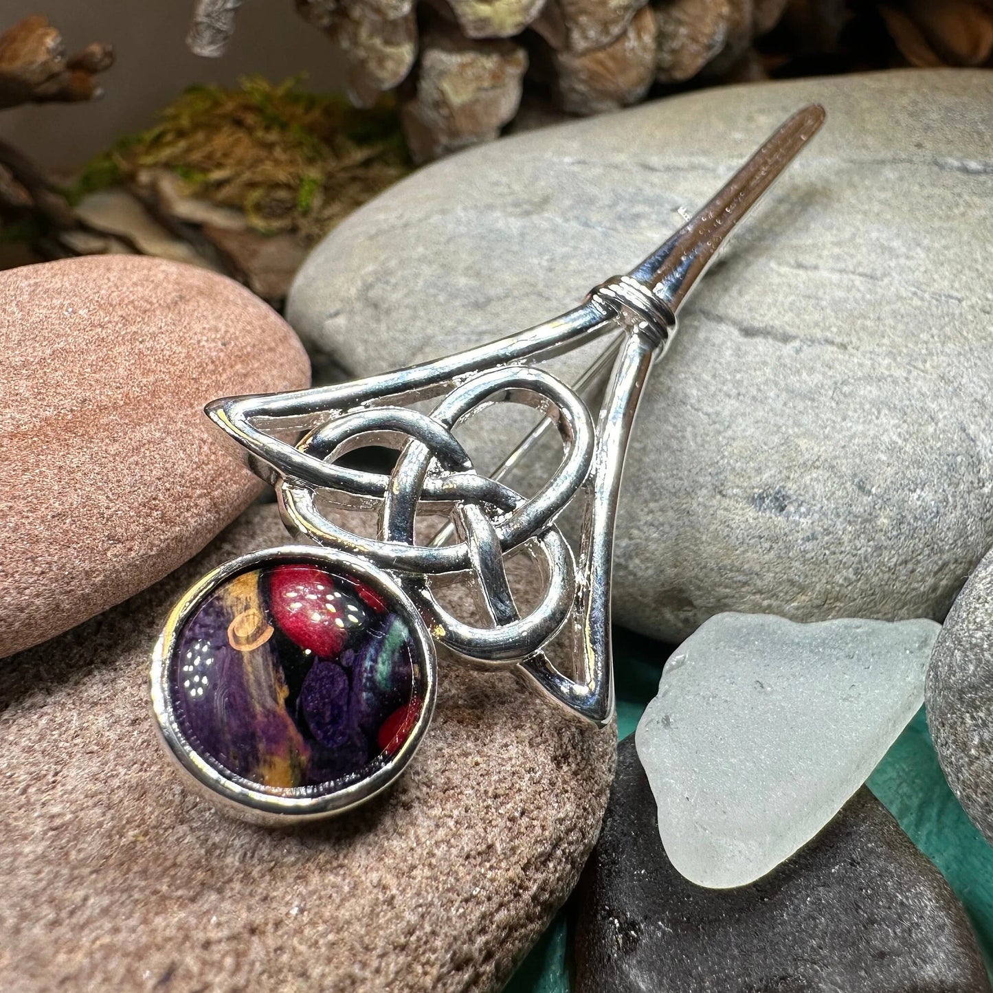 Heathergems Celtic Kilt Pin - Handmade in Scotland