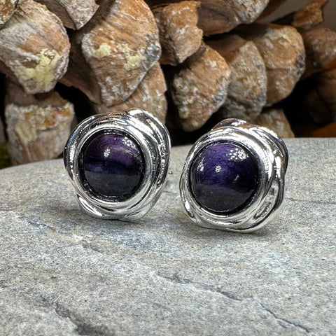 Load image into Gallery viewer, Celtic Heathergems Post Earrings - Handmade in Scotland
