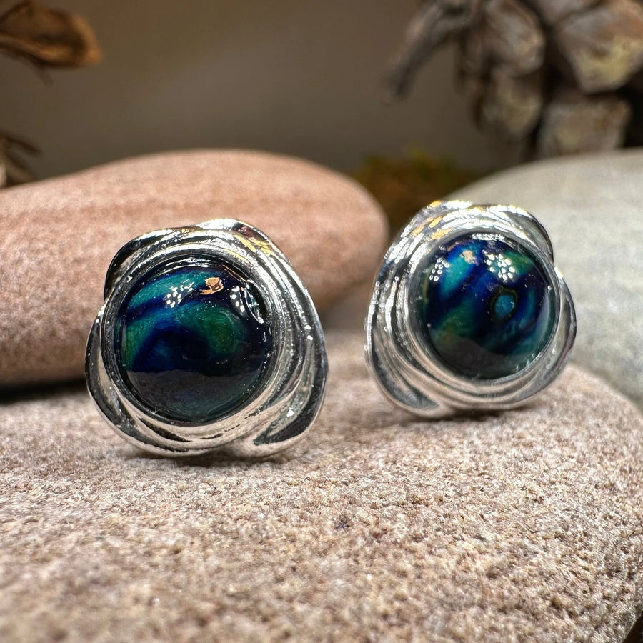 Celtic Heathergems Post Earrings - Handmade in Scotland