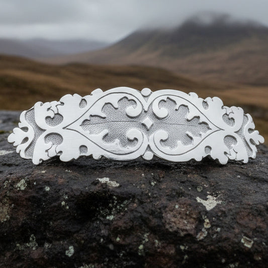 Celtic Knot Hair Clip, Celtic Barrette, Irish Jewelry, Victorian Jewelry, Friendship Gift, Celtic Hair Slide, Norse Jewelry, Flower Barrette