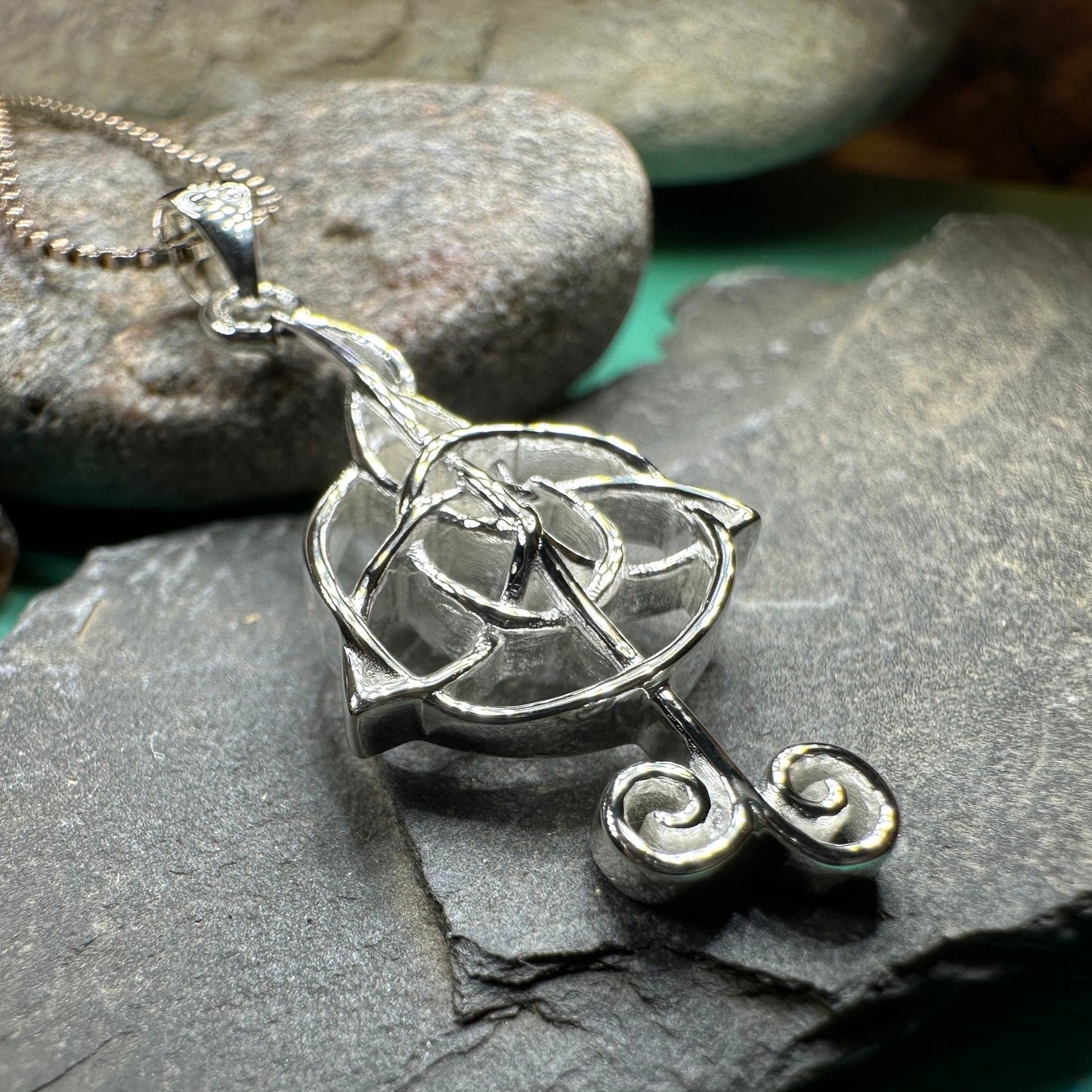 Celtic Music Necklace, Music Note Pendant, Treble Clef Jewelry, Orchestra Gift, Band Jewelry, Music Teacher Gift, Chorus Gift, Irish Gift