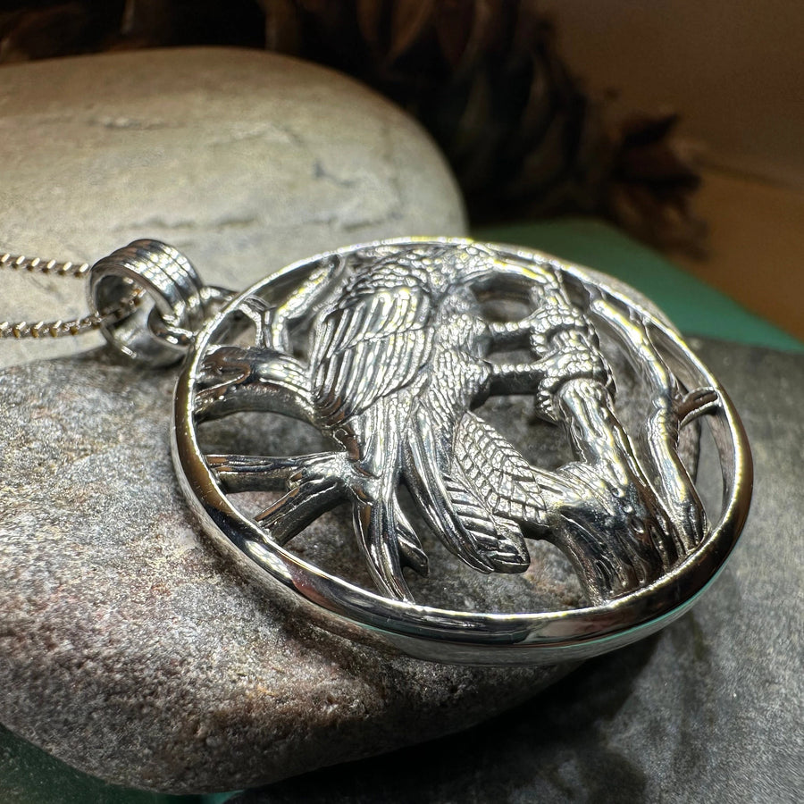 Orna Raven Necklace in Sterling Silver