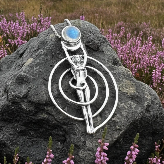 Danu Spiral Necklace in sterling silver