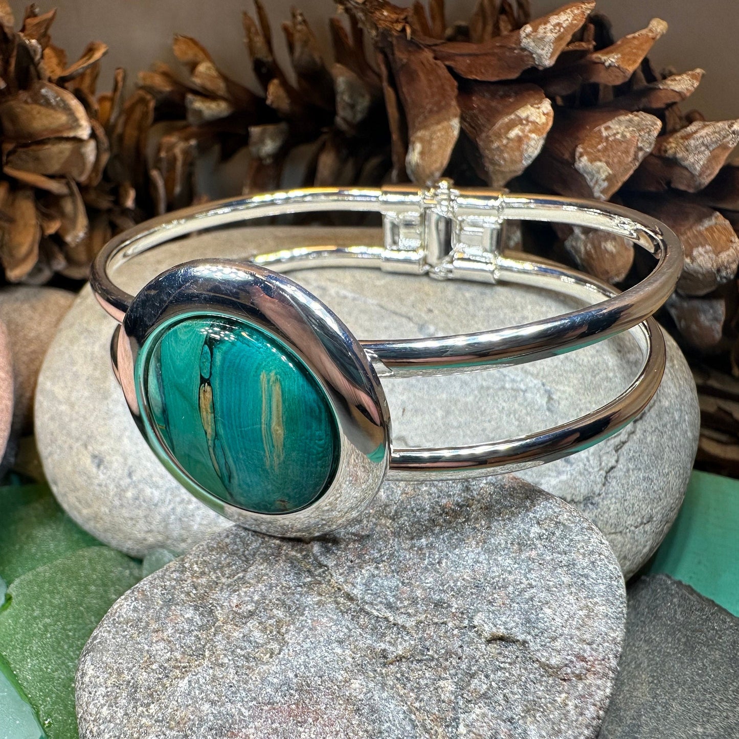 Scotland Heather Bracelet, Scottish Jewelry, Outlander Jewelry, Nature Jewelry, Friendship Gift, Mom Gift, Celtic Bracelet, Heather Gem Gift