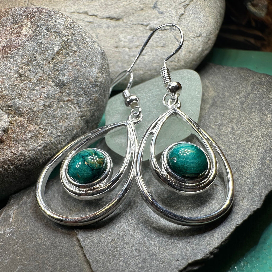 Celtic Drop Earrings, Scotland Jewelry, Heathergems Earrings, Outlander Jewelry, Celtic Jewelry, Wiccan Jewelry, Norse Jewelry