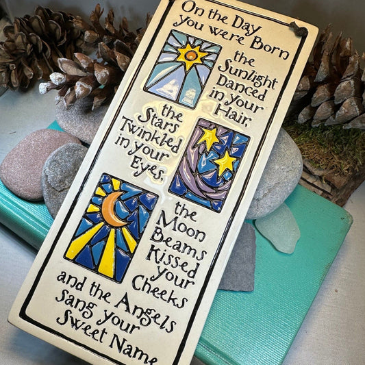 Birthday Wall Art, Encouragement Gift, Ceramic Wall Plaque, New Baby Gift, Graduation Gift, Baby Nursery Decor, Teenager Gift, Sobriety Gift