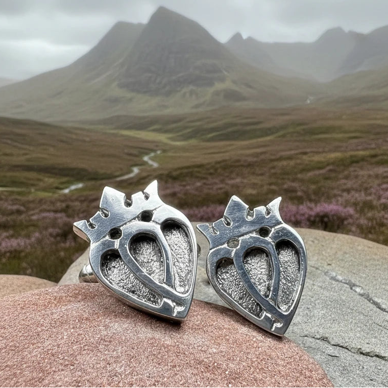 Scottish Luckenbooth Cuff Links - Handmade in Scotland — view 6