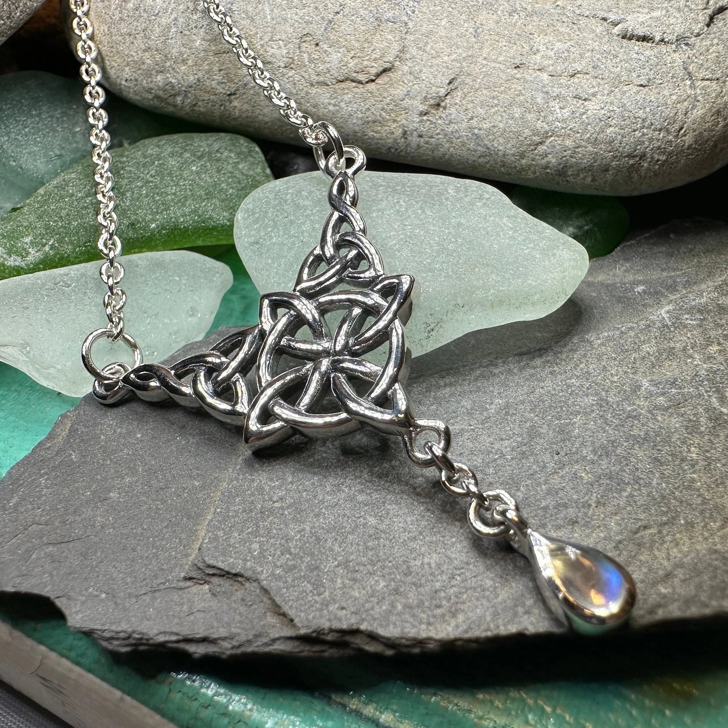 Celtic Compass Necklace in sterling silver