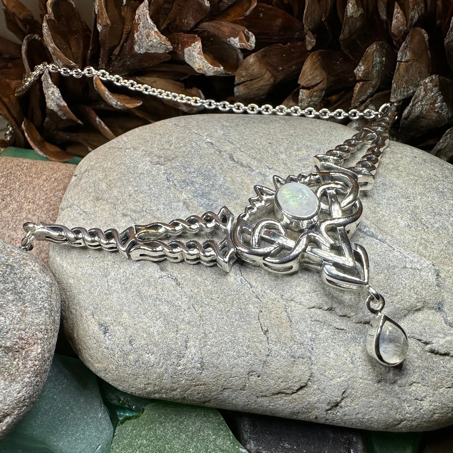 Celtic Queen Necklace in Sterling Silver — view 8