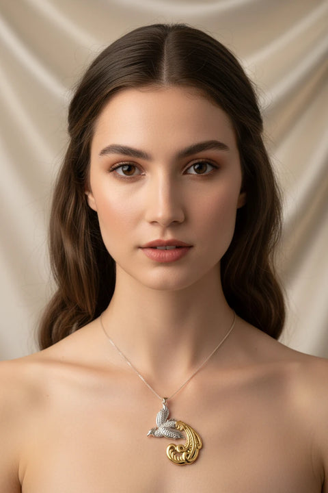 Load image into Gallery viewer, Firesong Phoenix Necklace
