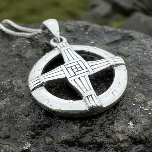 Saint Brigid's Cross, Celtic Cross Pendant, Religious Jewelry, Irish Jewelry, Bridal Jewelry, Anniversary Gift, St. Bridget's Cross Jewelry