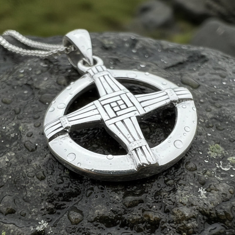 Saint Brigid's Cross, Celtic Cross Pendant, Religious Jewelry, Irish Jewelry, Bridal Jewelry, Anniversary Gift, St. Bridget's Cross Jewelry