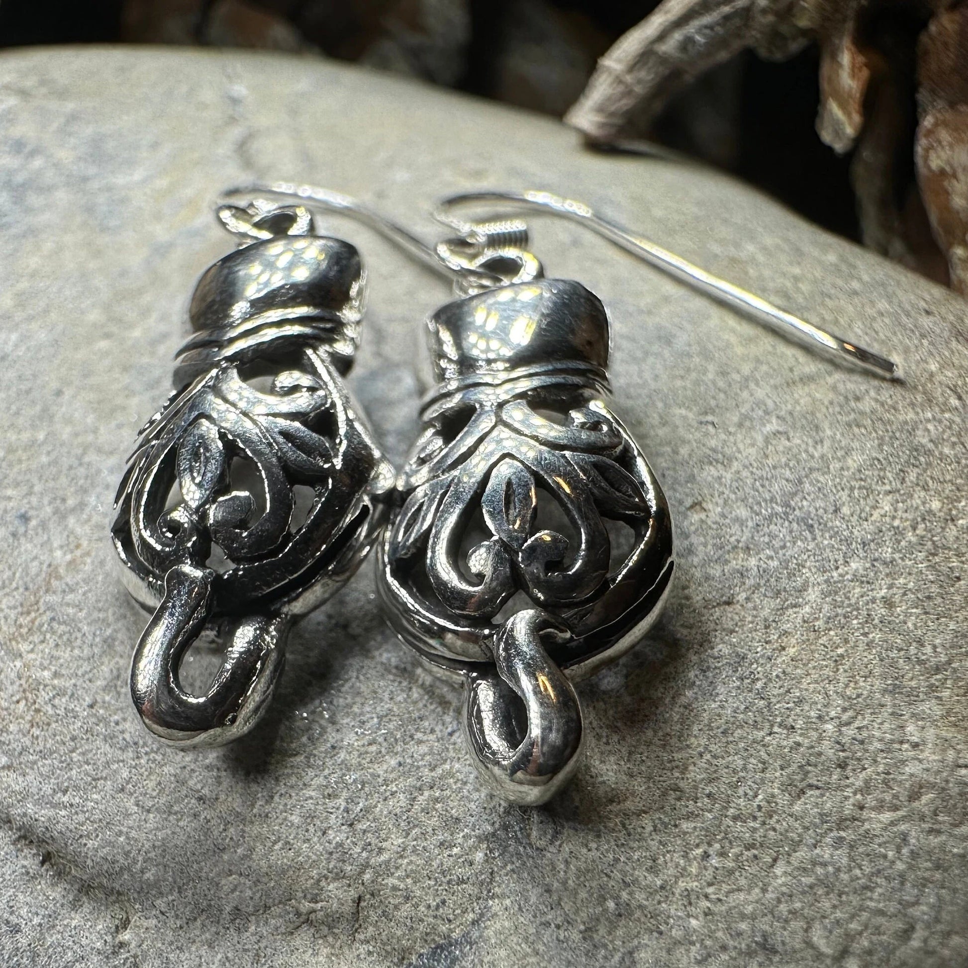 Celtic Cat Earrings — view 3