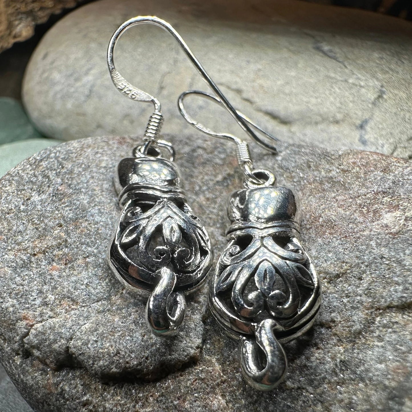 Celtic Cat Earrings — view 5