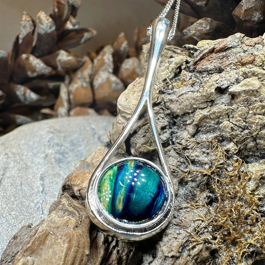 Scottish Raindrop Heathergems Necklace - Handmade in Scotland — view 6