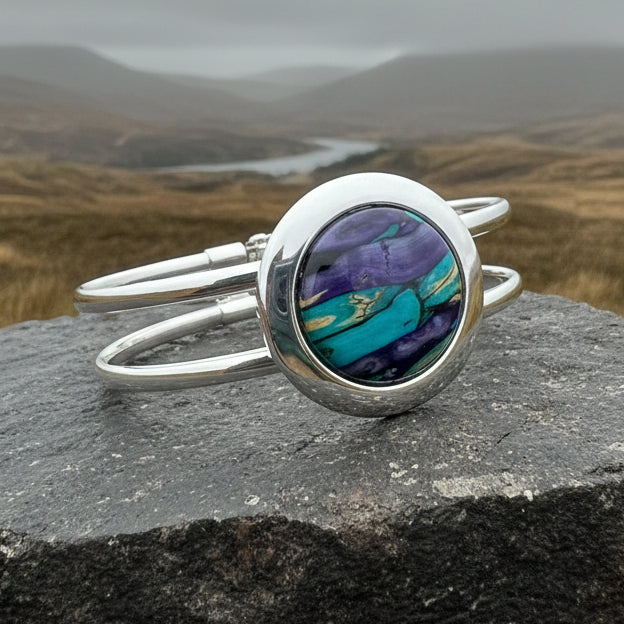 Elegant Scotland Heathergems Bracelet - Handmade in Scotland