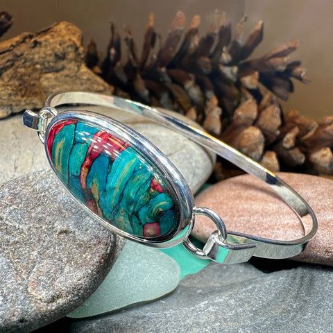 Load image into Gallery viewer, Scottish Heathergems Celtic Bracelet - Handmade in Scotland

