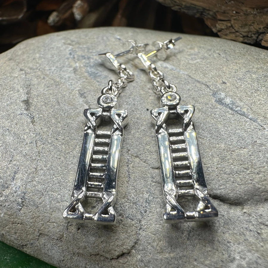 Calista MacKintosh Art Deco Earrings in Sterling Silver