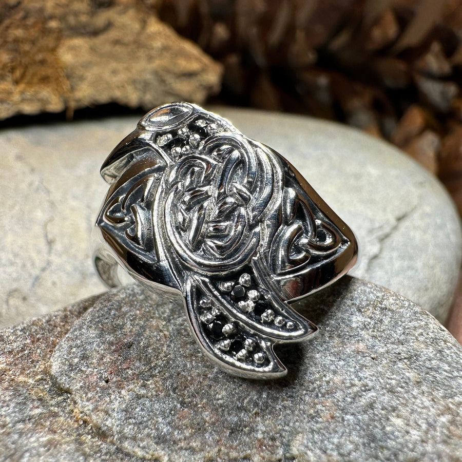 Celtic Raven Ring