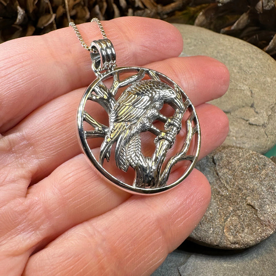 Orna Raven Necklace in Sterling Silver