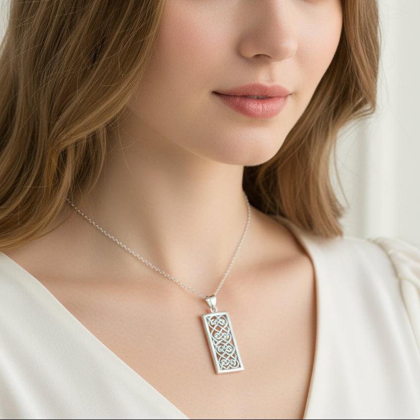 Celtic Knot Necklace, Celtic Jewelry, Irish Jewelry, Ireland Gift, Scotland Jewelry, Bridal Jewelry, Wife Gift, Mom Gift, Anniversary Gift
