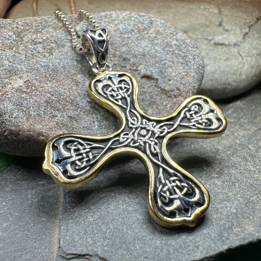 Alfred Celtic Cross Necklace in Sterling Silver